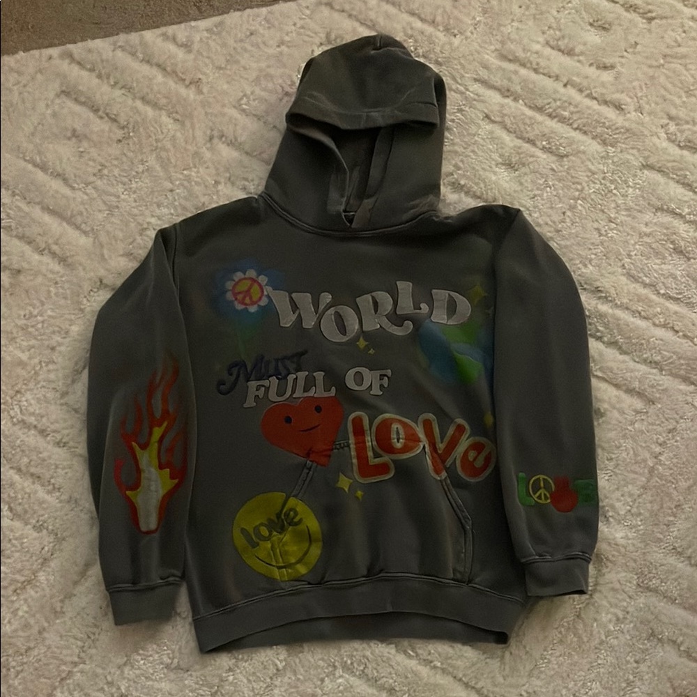 PacSun Gray Graphic Sweatshirt Hoodie